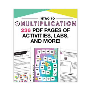 In a Flash USB, Intro to Multiplication, Ages 7-9, 236 Pages
