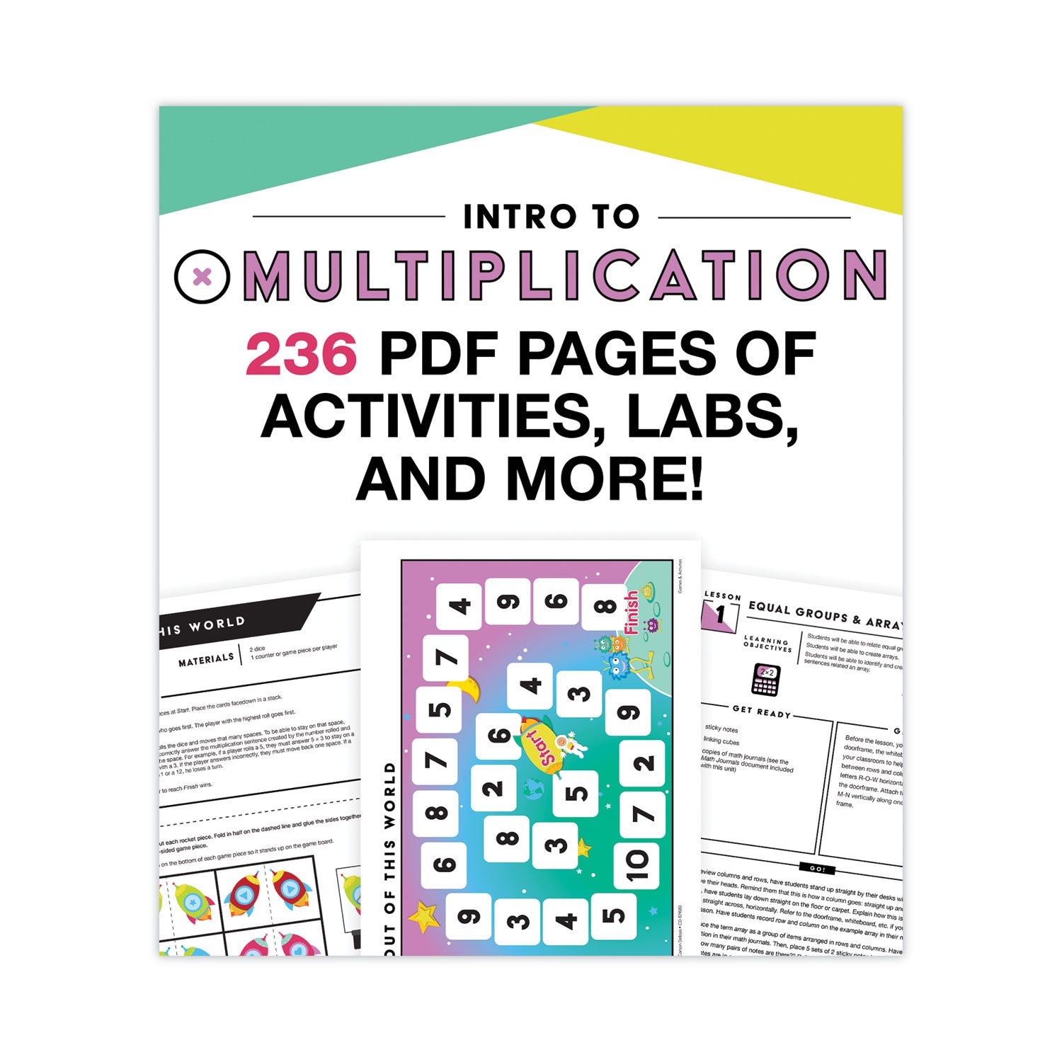In a Flash USB, Intro to Multiplication, Ages 7-9, 236 Pages