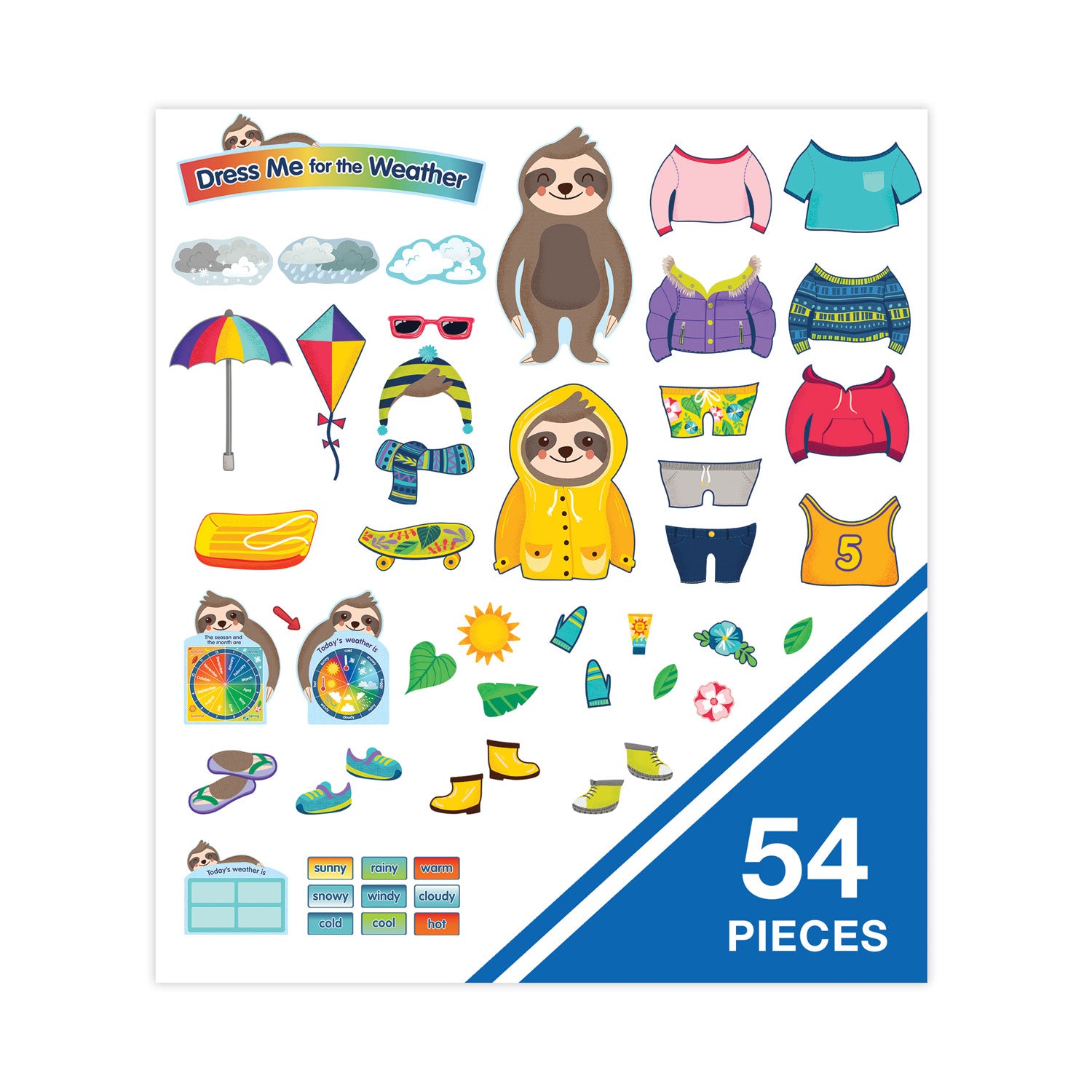 curriculum-bulletin-board-set-dress-me-for-the-weather-54-pieces_cdp110487 - 4