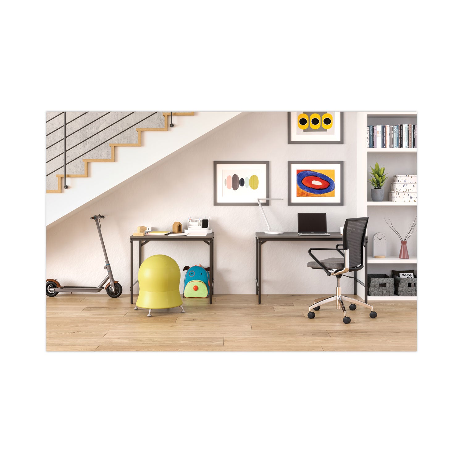 Simple Work Desk, 45.5" x 23.5" x 29.5", Gray