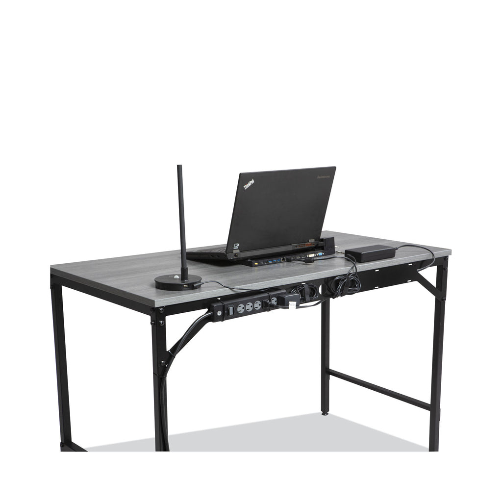 Simple Work Desk, 45.5" x 23.5" x 29.5", Gray