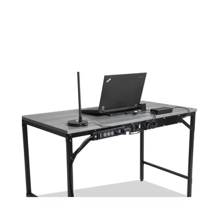 Simple Work Desk, 45.5" x 23.5" x 29.5", Gray