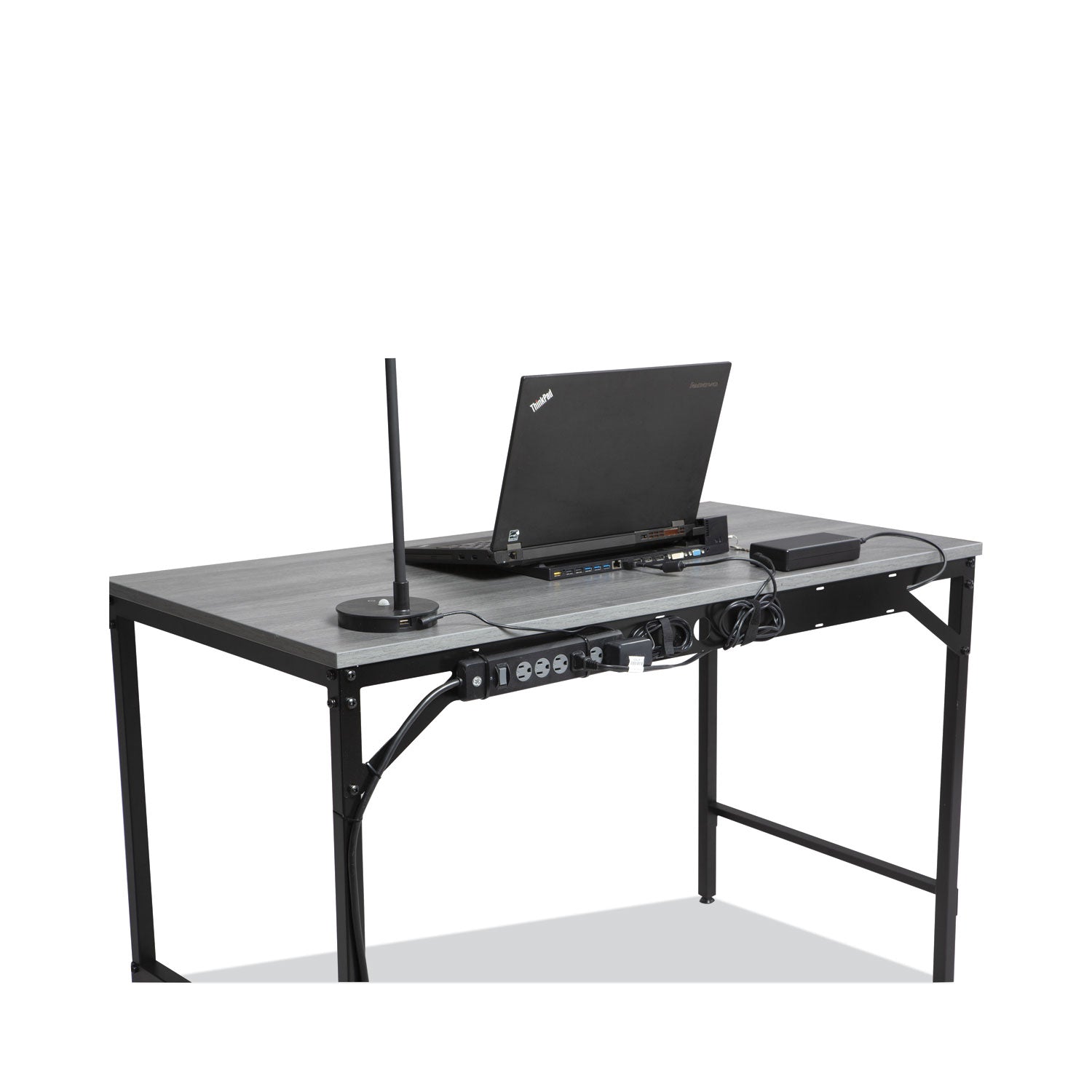 Simple Work Desk, 45.5" x 23.5" x 29.5", Gray