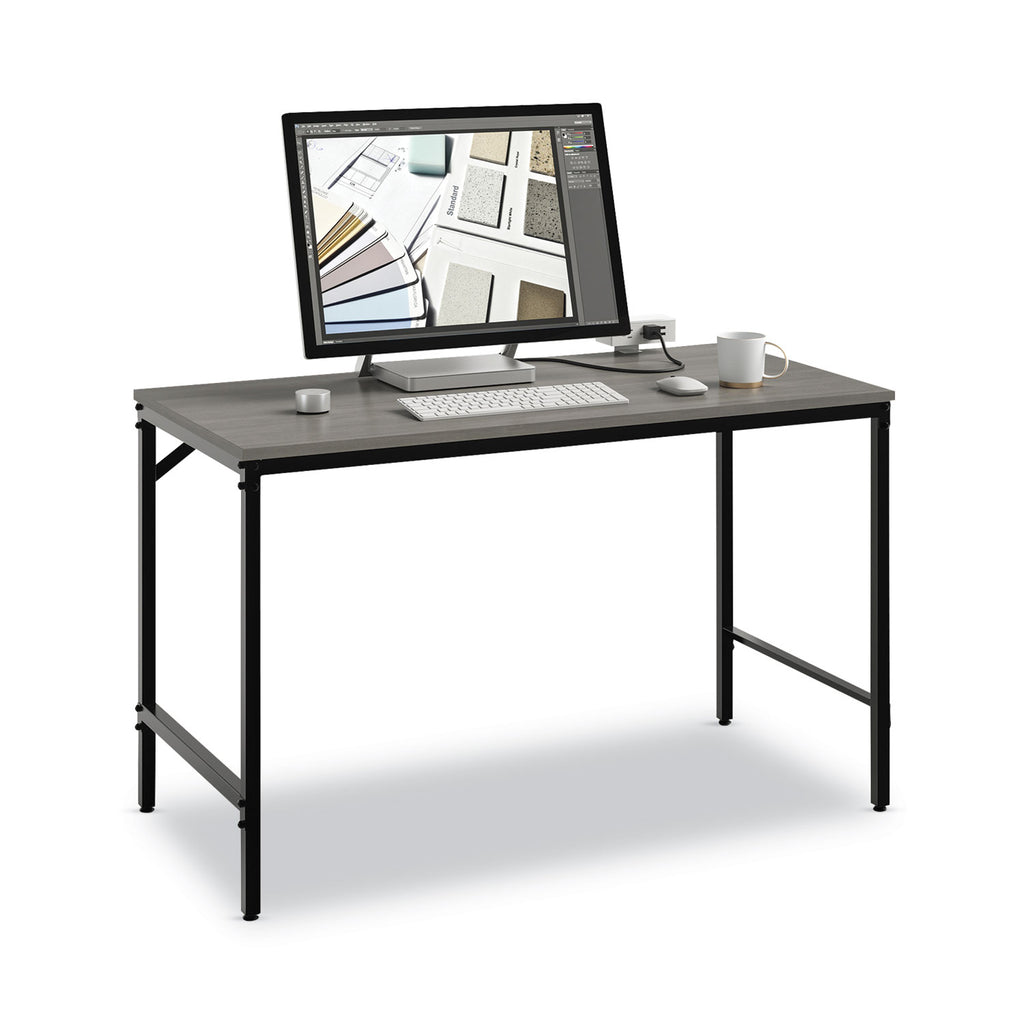Simple Work Desk, 45.5" x 23.5" x 29.5", Gray