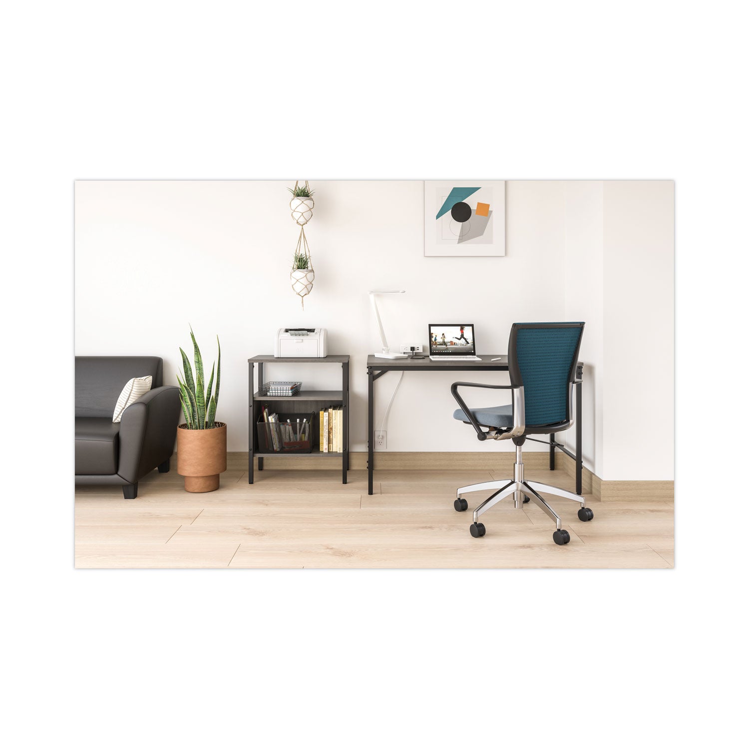 Simple Work Desk, 45.5" x 23.5" x 29.5", Gray