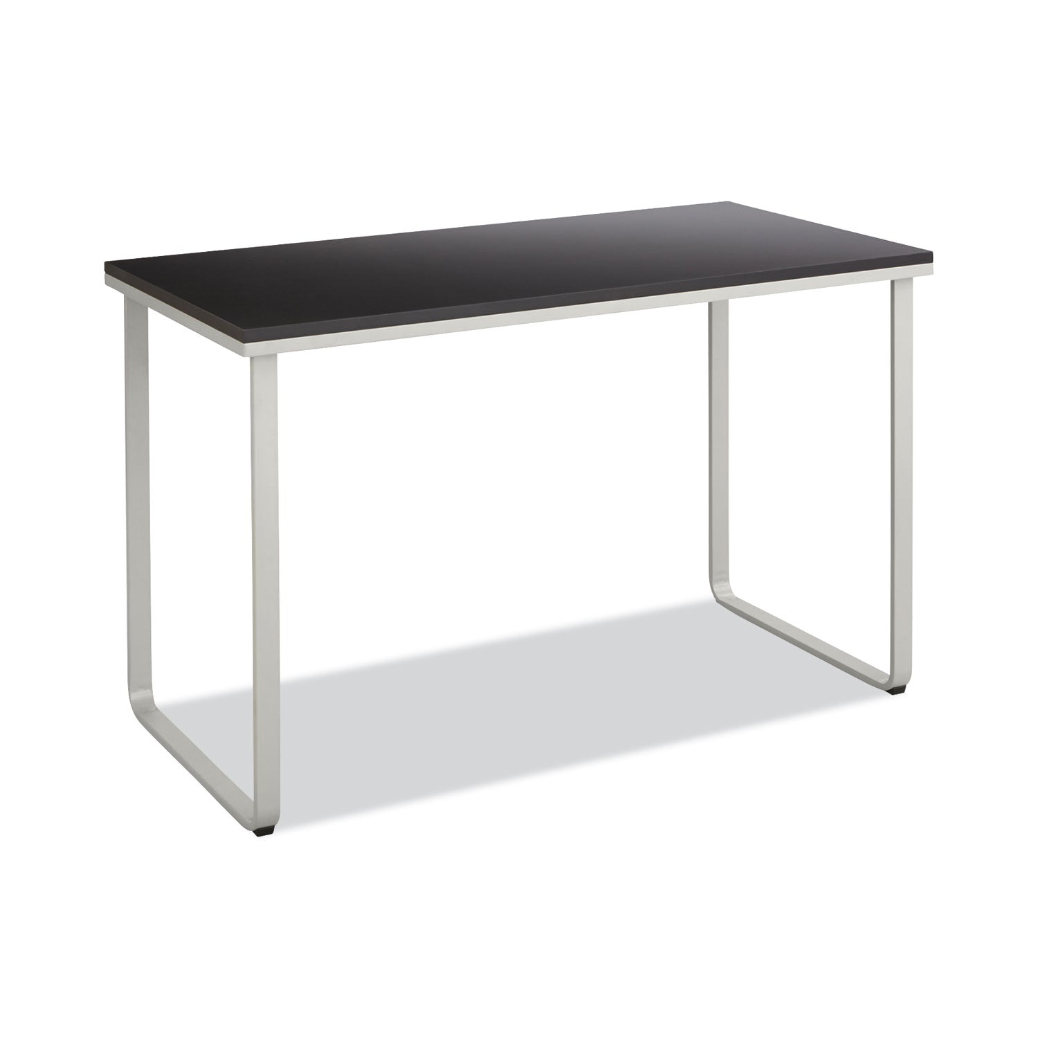 Steel Desk, 47.25" x 24" x 28.75", Black/Silver - 