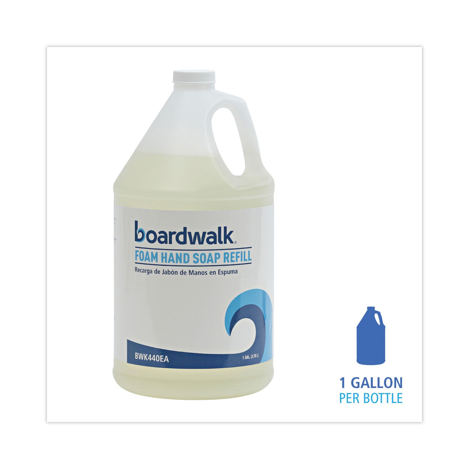 Foaming Hand Soap, Herbal Mint Scent, 1 gal Bottle