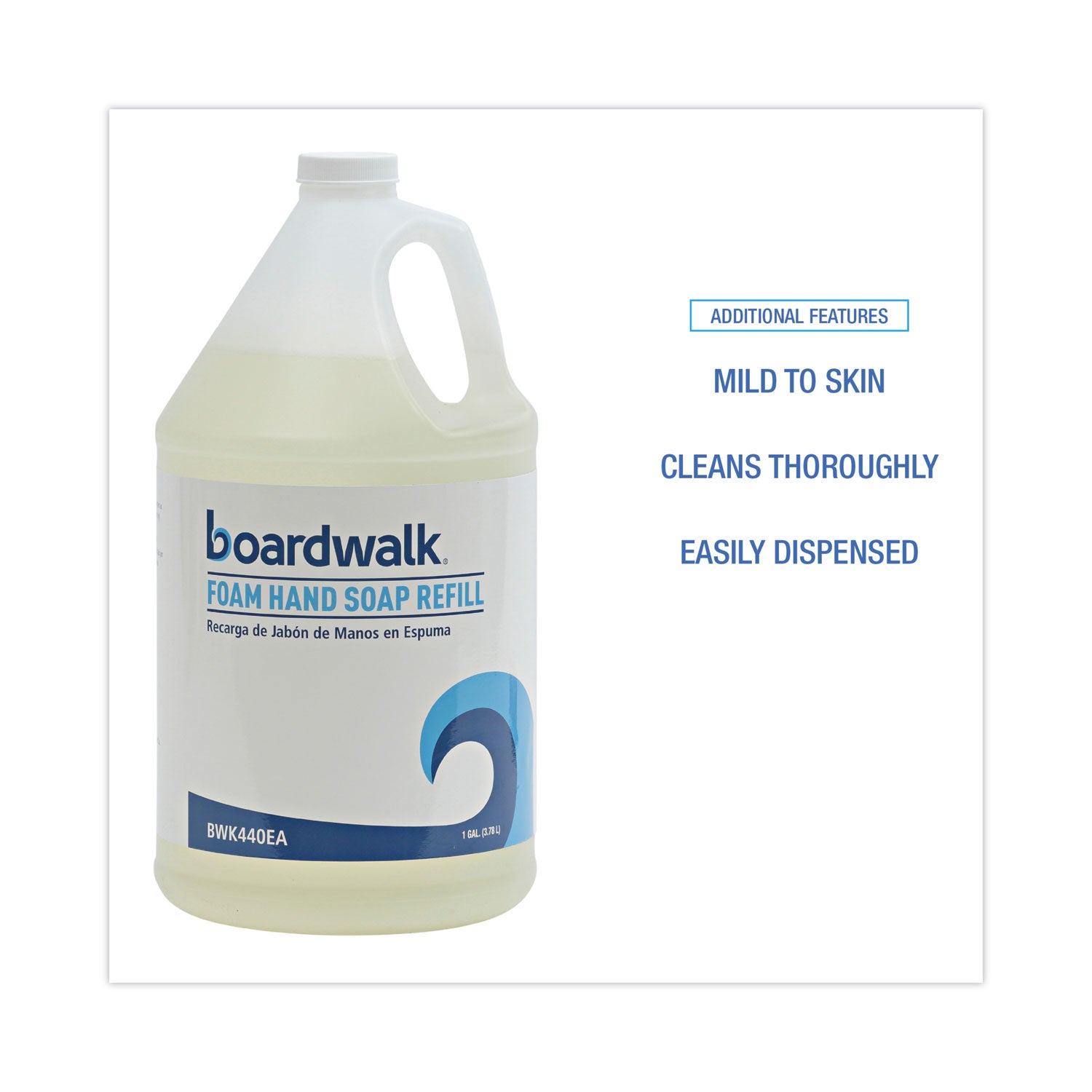 Foaming Hand Soap, Herbal Mint Scent, 1 gal Bottle