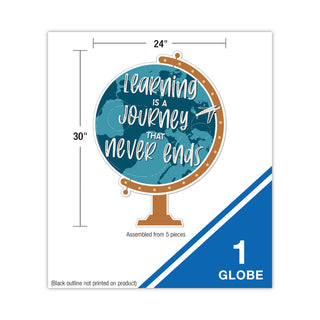 Motivational Bulletin Board Set, Learning Is a Journey, 45 Pieces