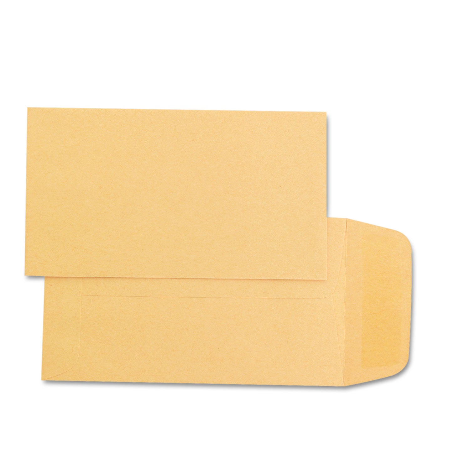 Kraft Coin and Small Parts Envelope, #1, Square Flap, Gummed Closure, 2.25 x 3.5, Light Brown Kraft, 500/Box - 