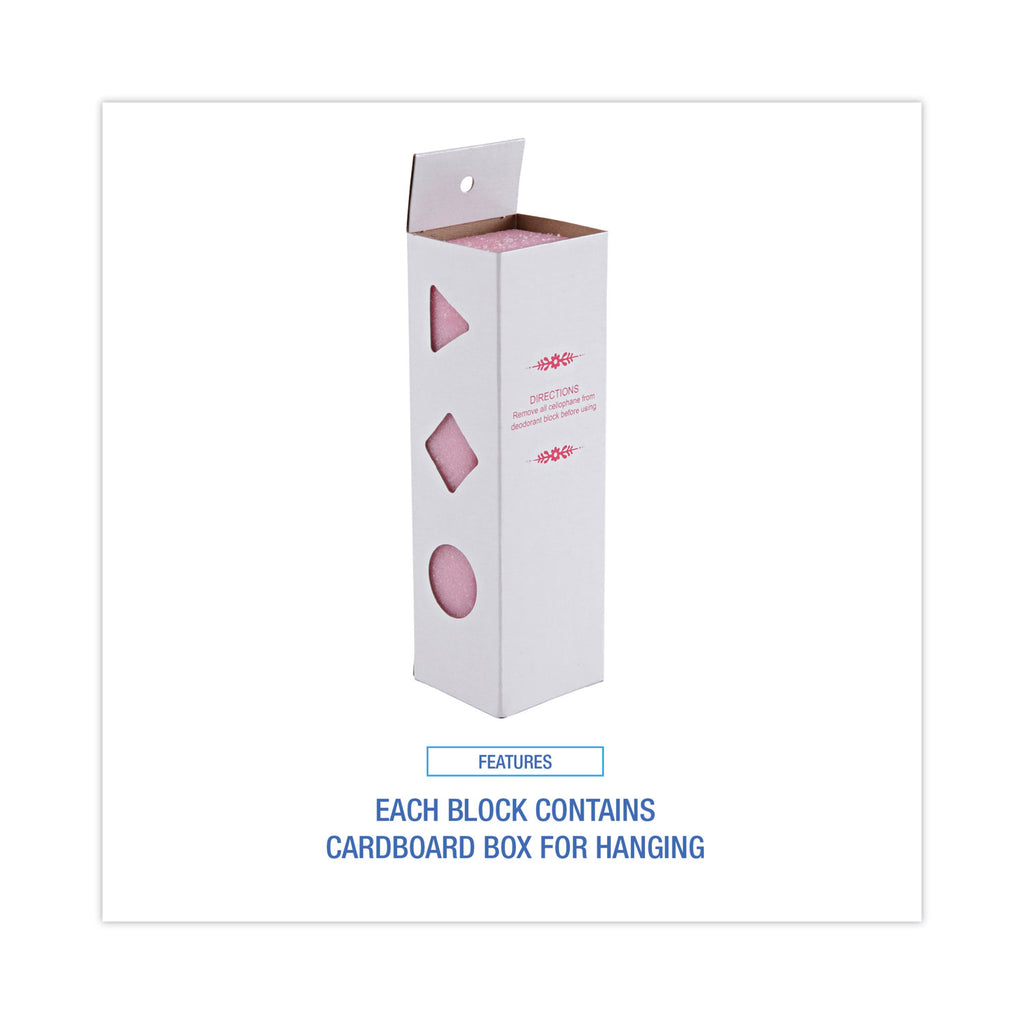 Deodorizing Para Wall Blocks, 24 oz, Pink, Cherry, 6/Box