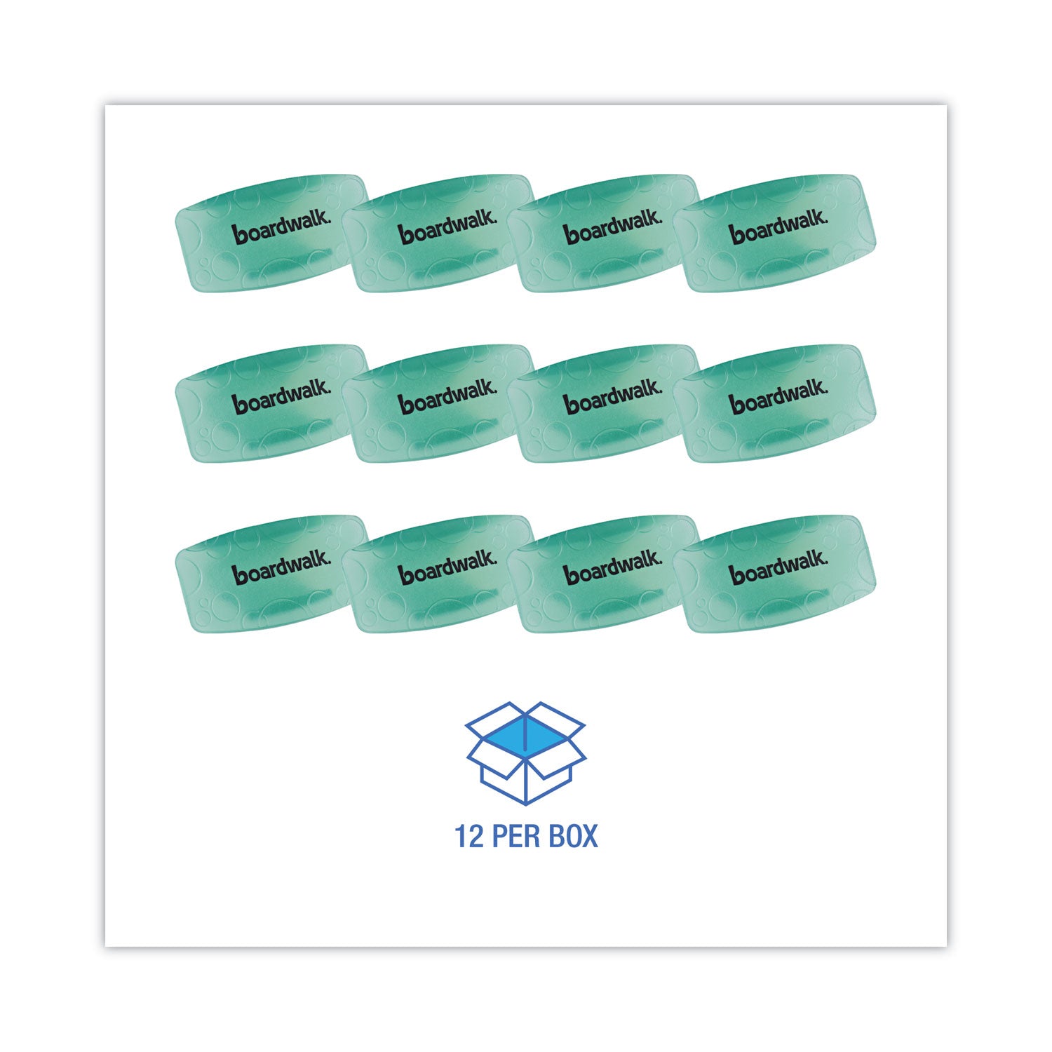 Bowl Clip, Cucumber Melon Scent, Green, 12/Box