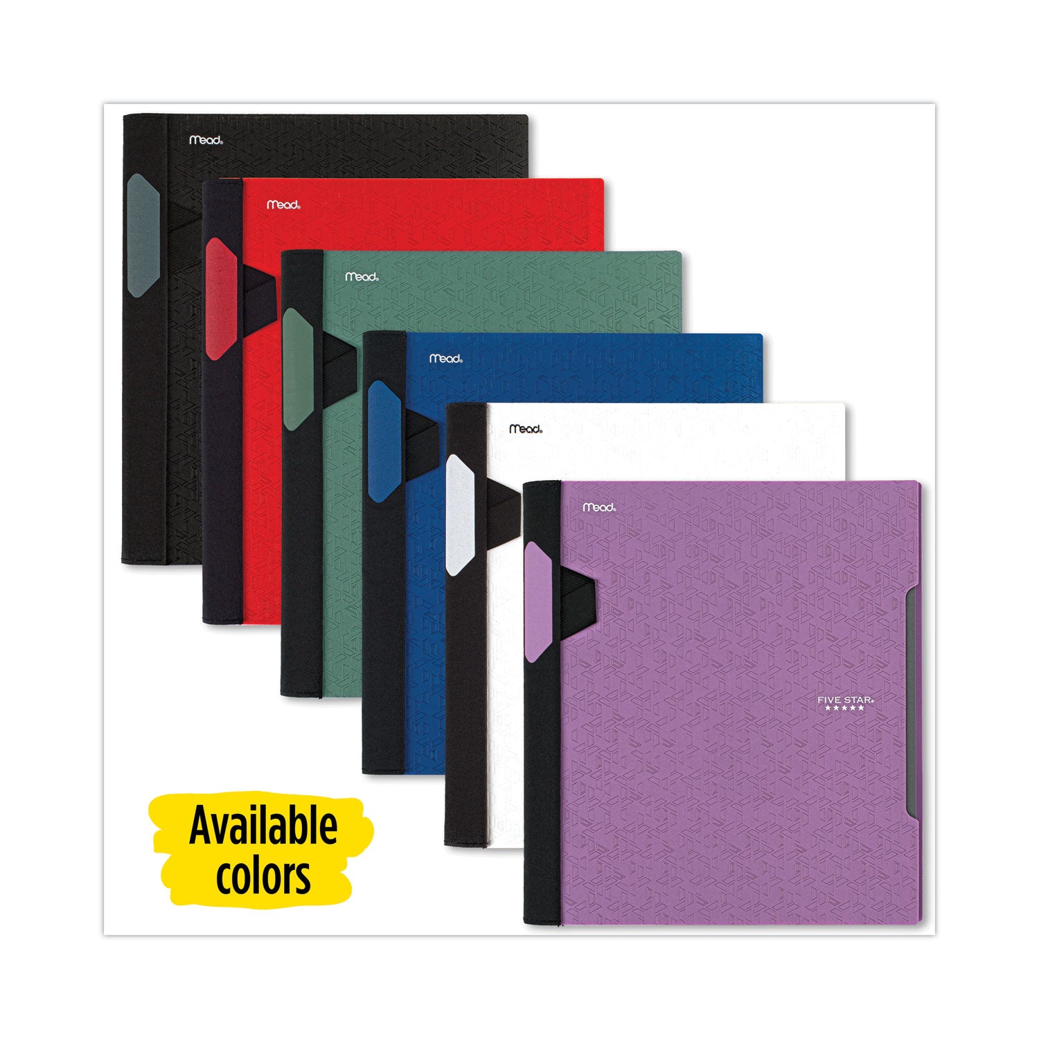 Advance Wirebound Notebook, Two Pockets, 1-Subject, Medium/College Rule, Randomly Assorted Cover Color, (100) 11 x 8.5 Sheets - 