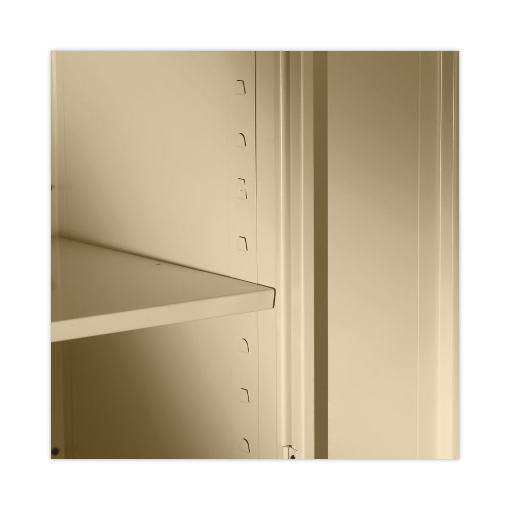 Assembled 72" High Heavy-Duty Welded Storage Cabinet, Four Adjustable Shelves, 36w x 18d, Putty - 