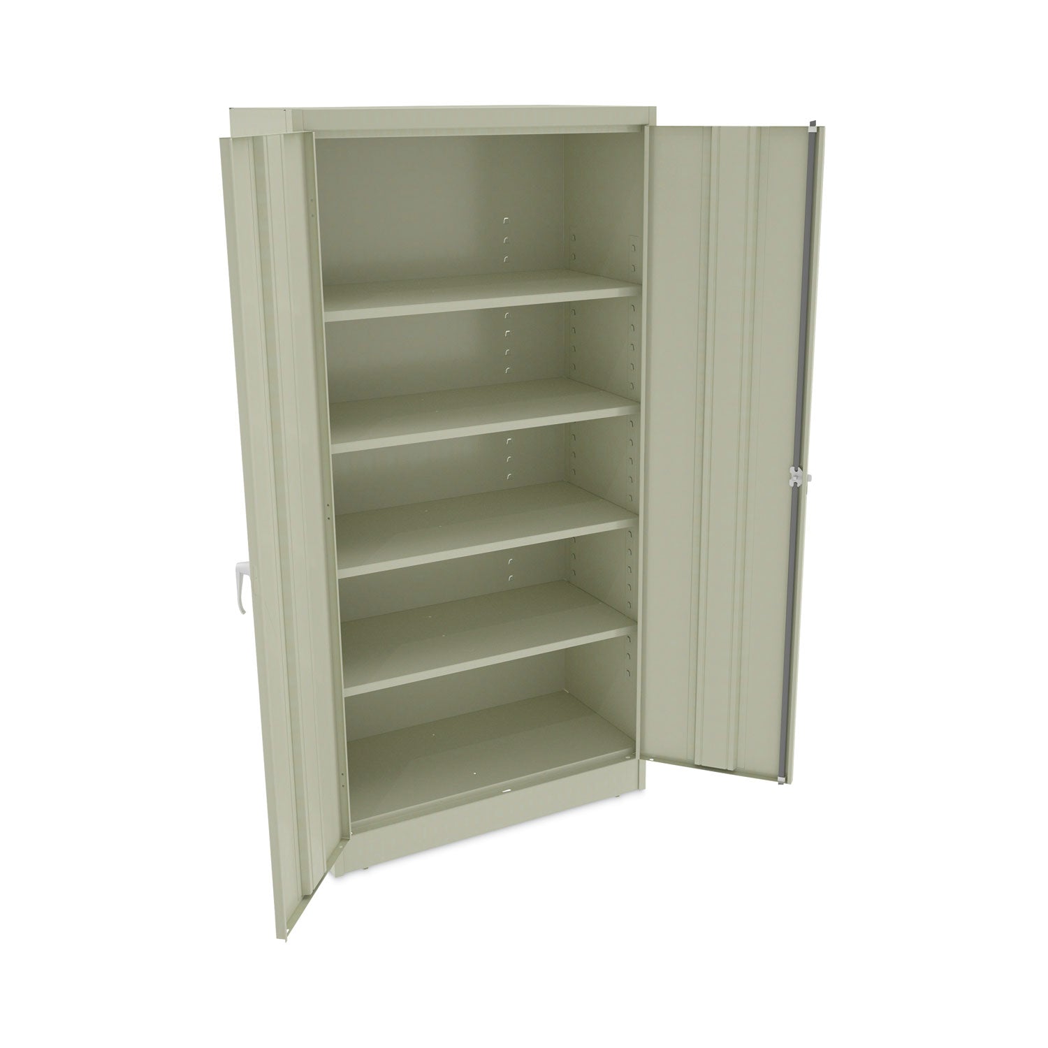 Assembled 72" High Heavy-Duty Welded Storage Cabinet, Four Adjustable Shelves, 36w x 18d, Putty - 