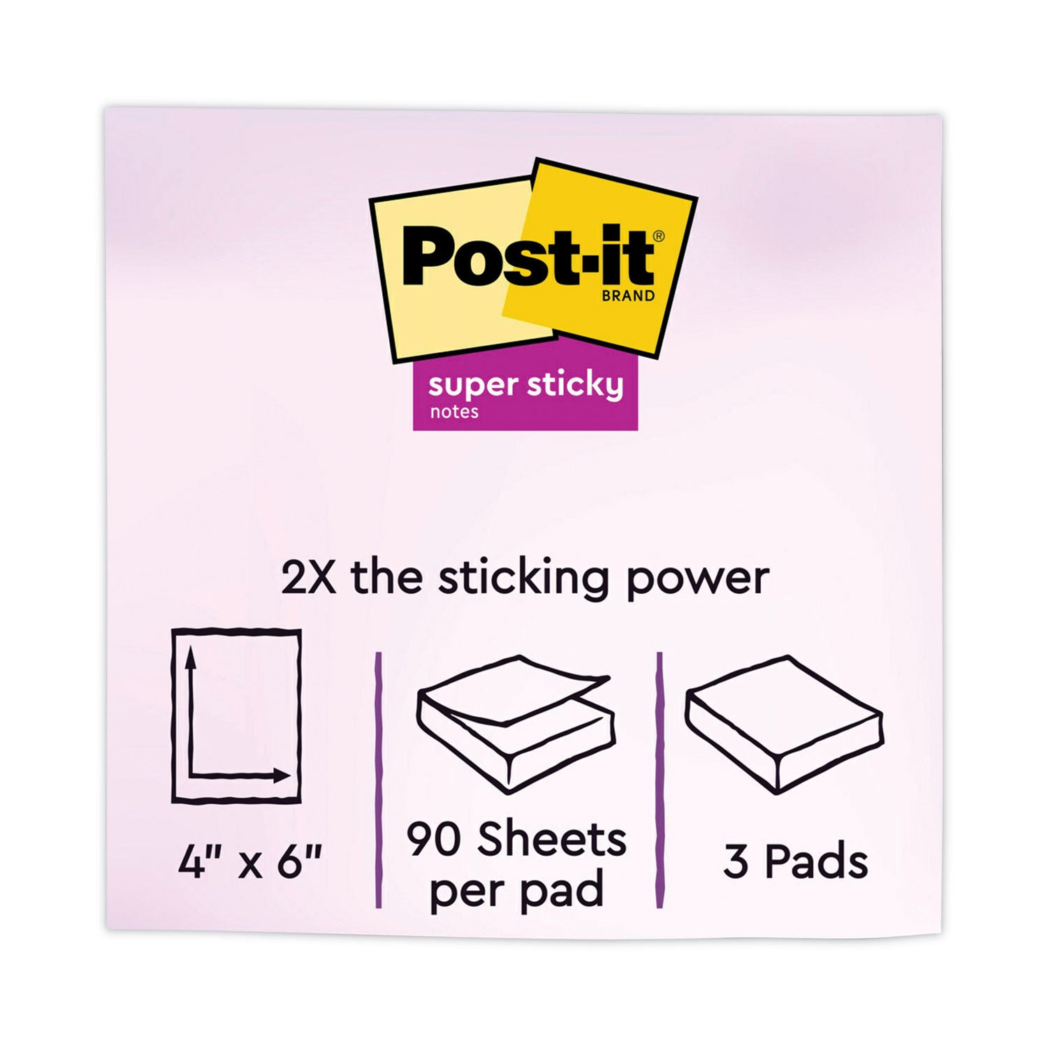 Note Pads in Summer Joy Collection Colors, 4" x 6", Note Ruled, Summer Joy Collection Colors, 90 Sheets/Pad, 3 Pads/Pack