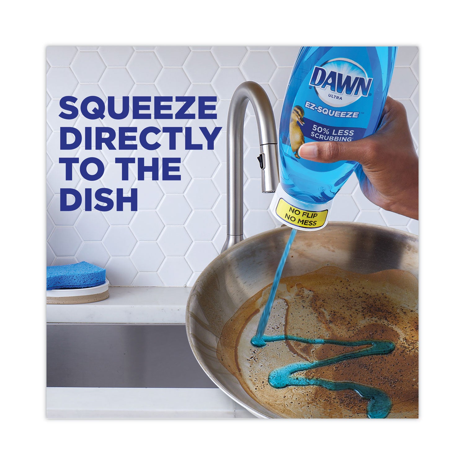 ultra-liquid-dish-detergent-dawn-original-three-22-oz-e-z-squeeze-bottles-and-2-sponges-pack-6-packs-carton_pgc02367 - 4