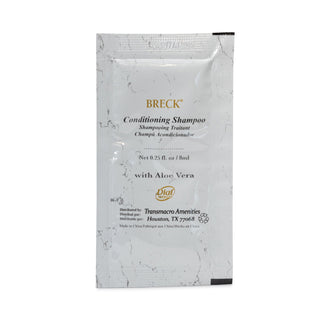 Shampoo/Conditioner, Clean Scent, 0.25 oz Packet, 500/Carton