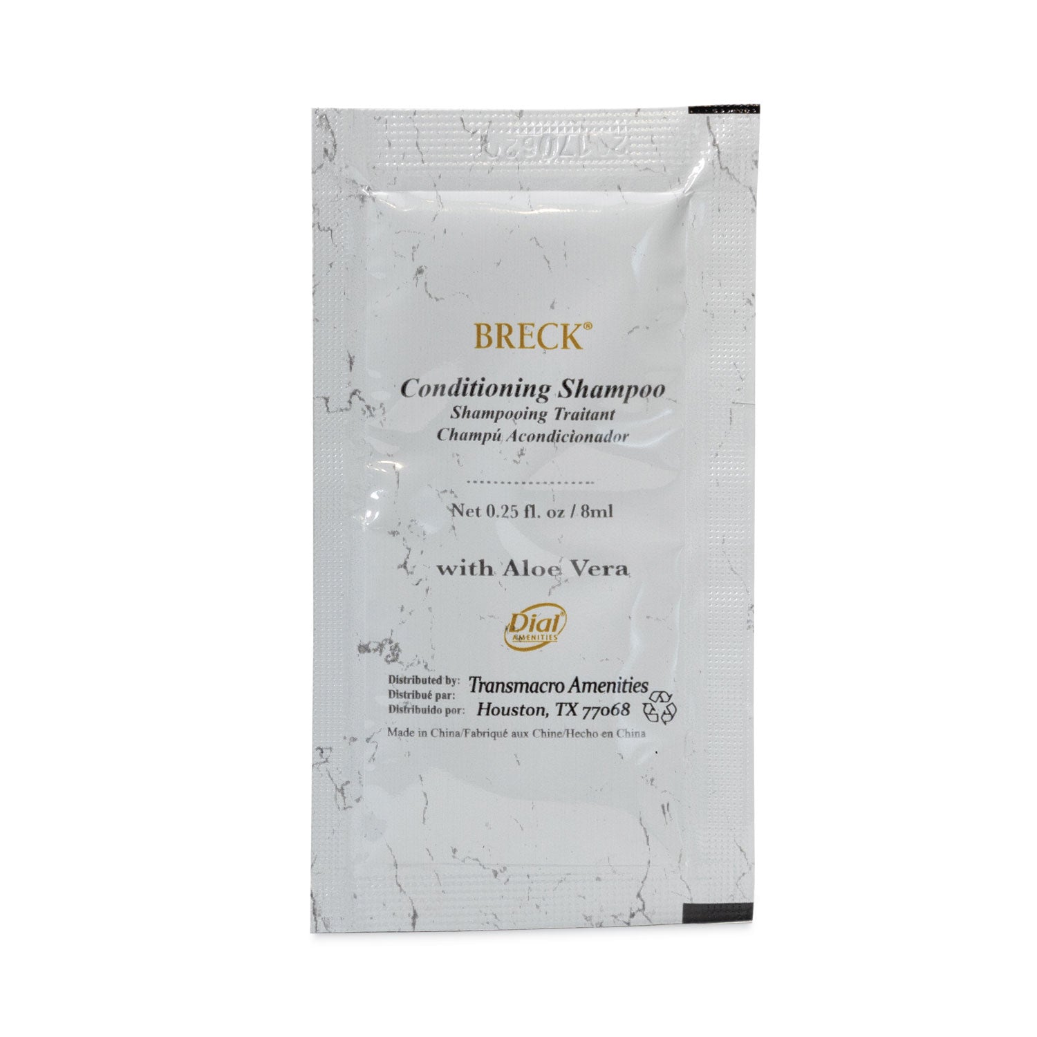 Shampoo/Conditioner, Clean Scent, 0.25 oz Packet, 500/Carton