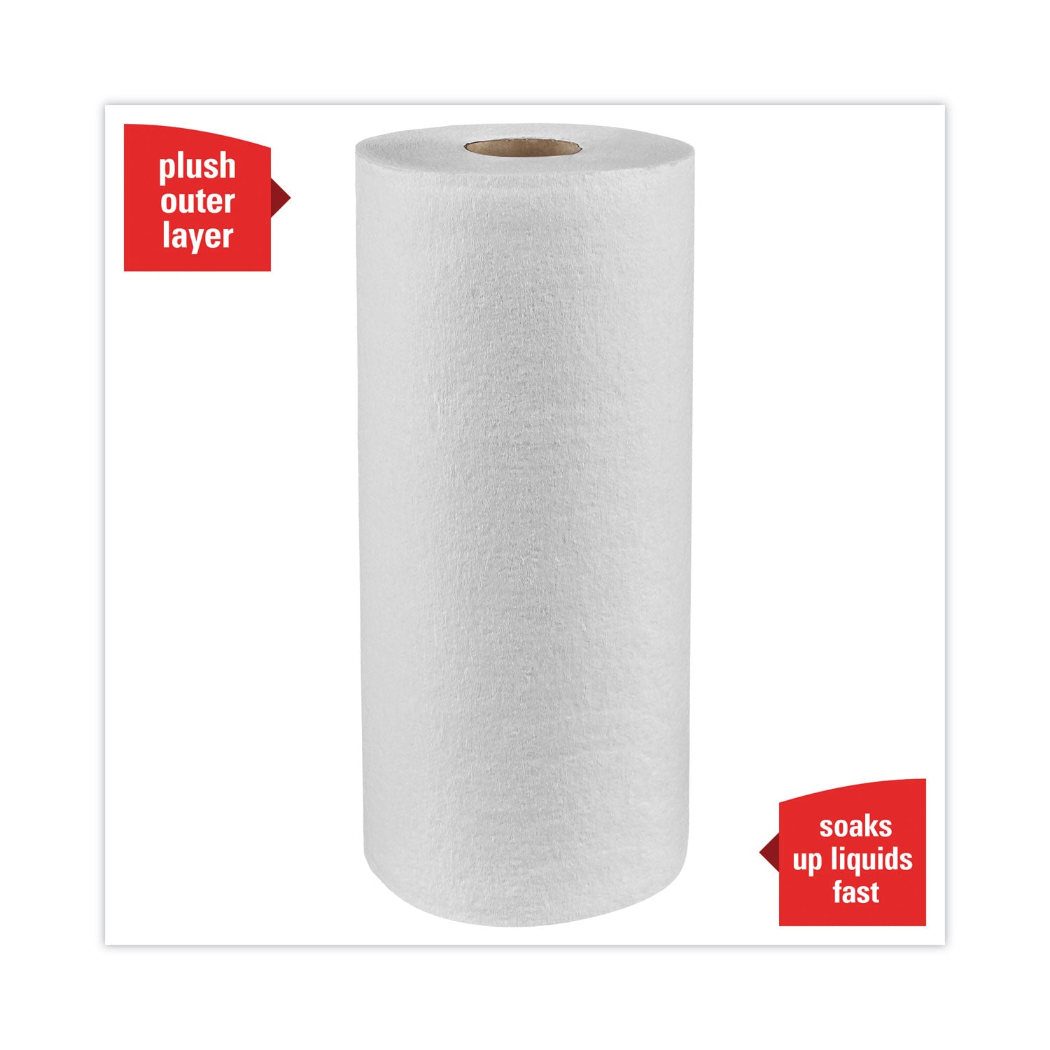 L40 Towels, Small Roll, 10.4 x 11, White, 70/Roll, 24 Rolls/Carton - 4