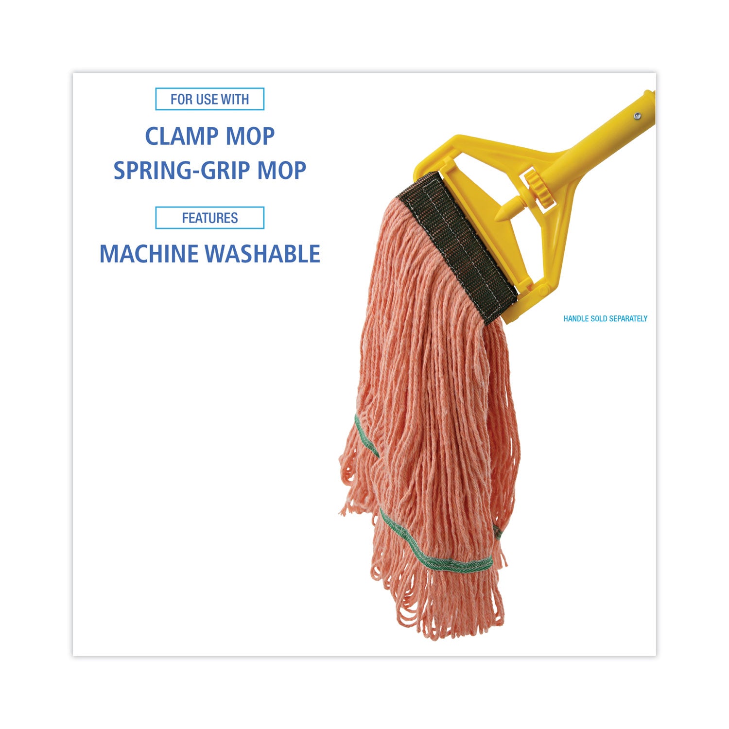 super-loop-wet-mop-head-cotton-synthetic-fiber-5-headband-medium-size-orange-12-carton_bwk502or - 3