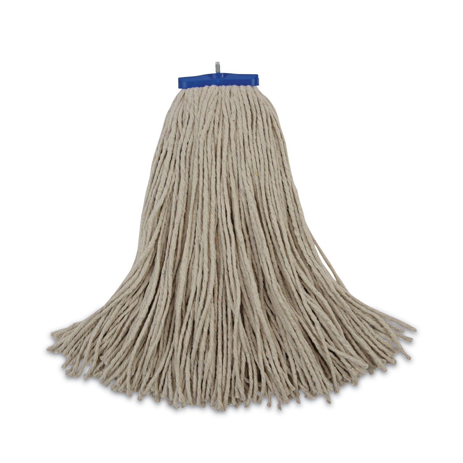 Cut-End Lie-Flat Wet Mop Head, Cotton, 24oz, White, 12/Carton - 