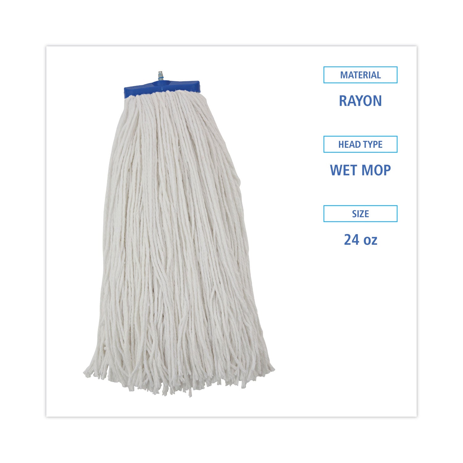 cut-end-lie-flat-wet-mop-head-rayon-24oz-white_bwk724rea - 2