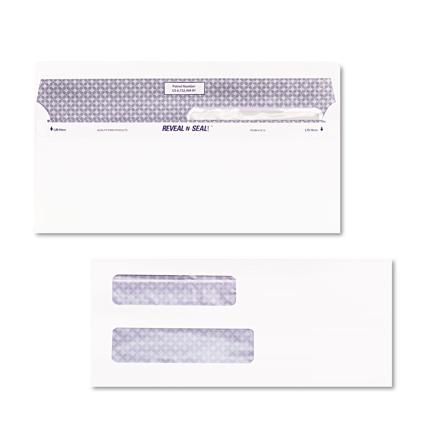 Reveal-N-Seal Envelope, #8 5/8, Commercial Flap, Self-Adhesive Closure, 3.63 x 8.63, White, 500/Box - 