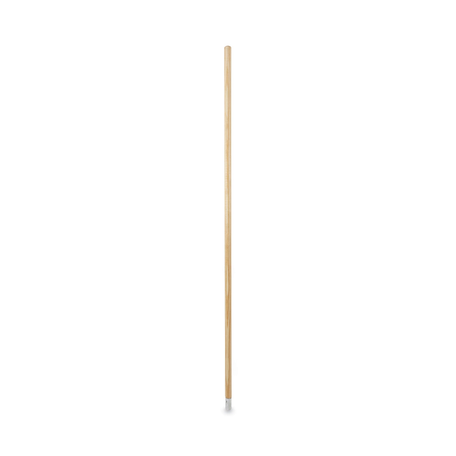 Lie-Flat Screw-In Mop Handle, Lacquered Wood, 1.13" dia x 54", Natural - 