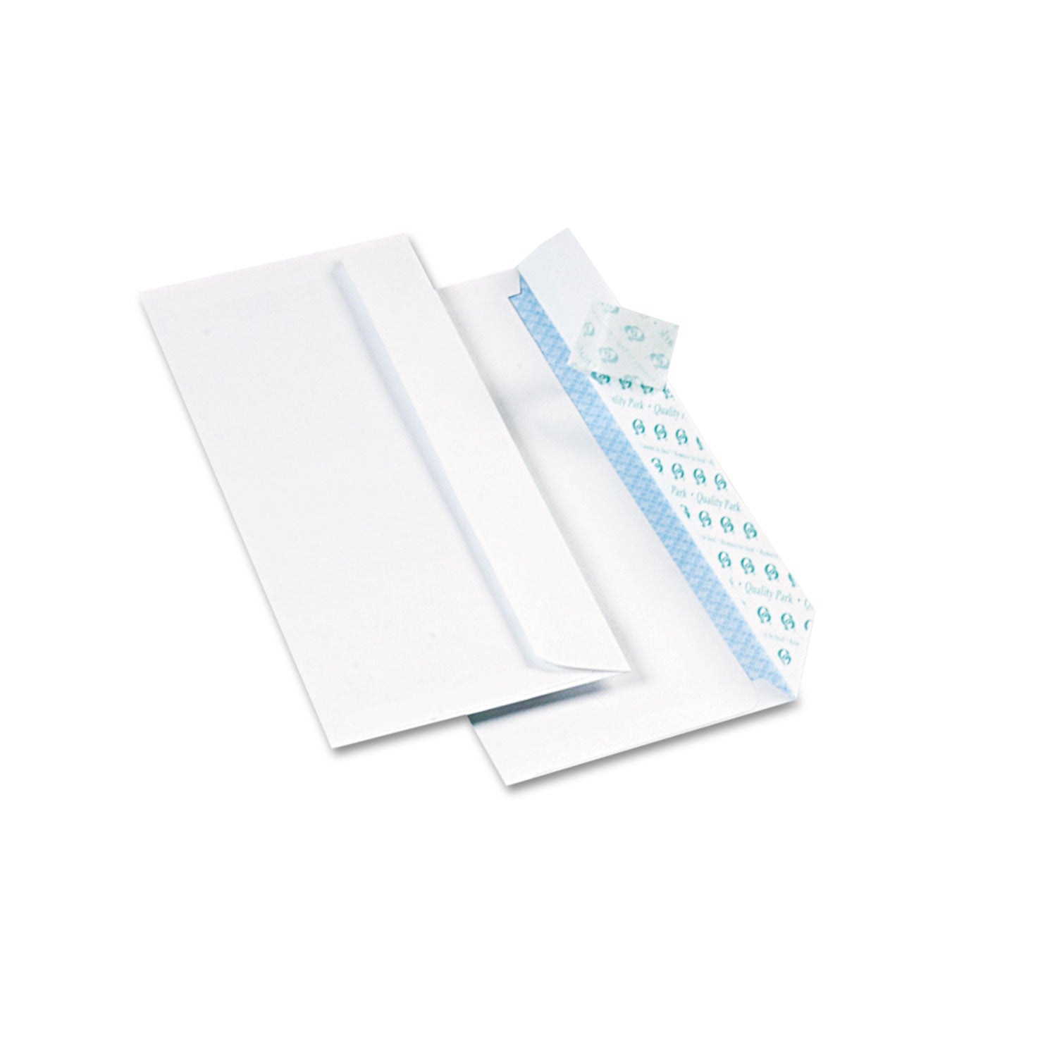 Redi-Strip Security Tinted Envelope, #10, Commercial Flap, Redi-Strip Heat-Resistant Closure, 4.13 x 9.5, White, 500/Box - 