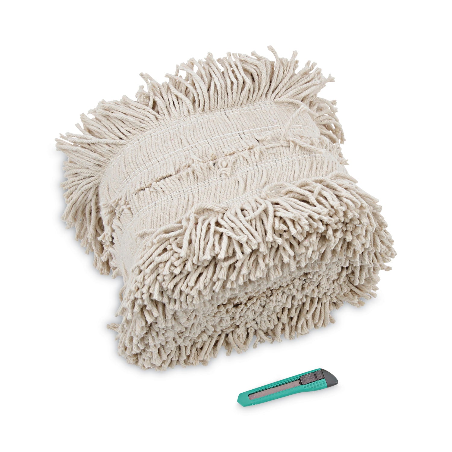 Flash Forty Disposable Dustmop, Cotton, 5", Natural - 