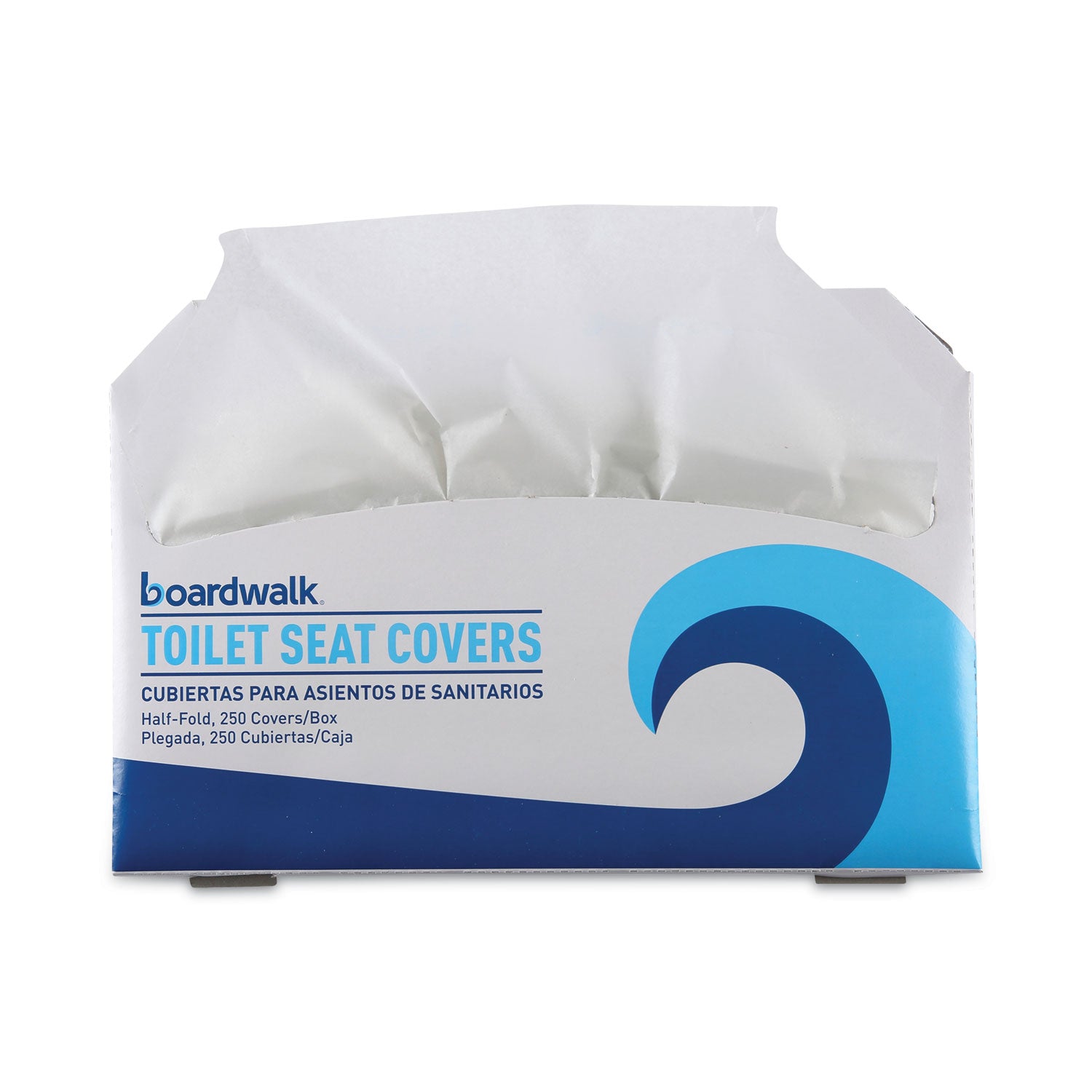 Premium Half-Fold Toilet Seat Covers, 14.17 x 16.73, White, 250 Covers/Sleeve, 4 Sleeves/Carton