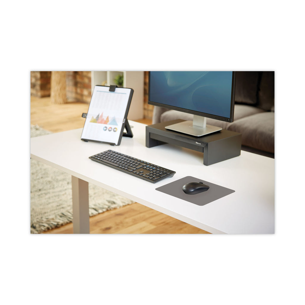 Ultra Thin Mouse Pad with Microban Protection, 9 x 7, Graphite - 