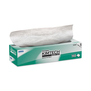 Kimwipes Delicate Task Wipers, 1-Ply, 14.7 x 16.6, Unscented, White, 144/Box - 