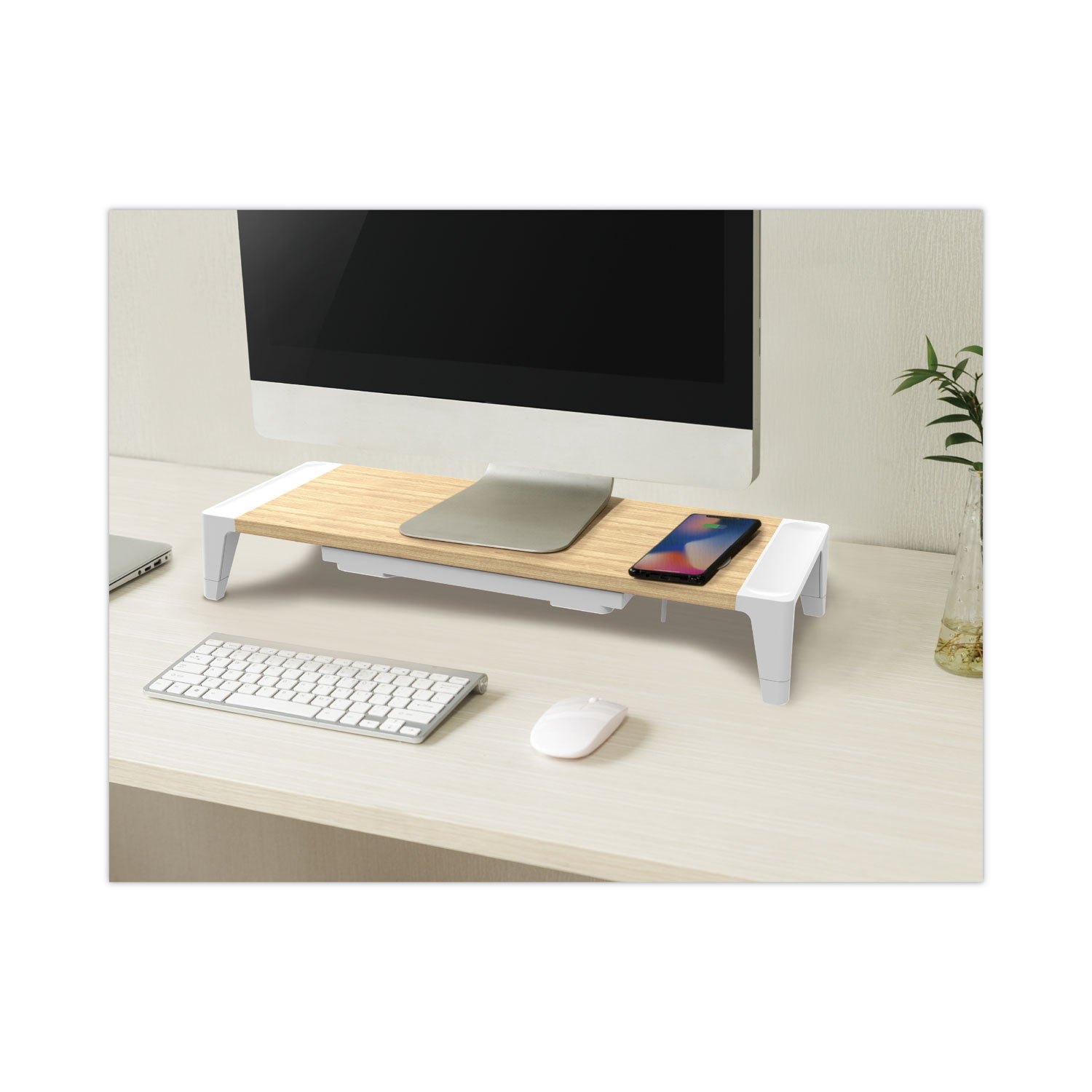 wooden-monitor-stand-with-wireless-charging-pad-98-x-2677-x-413-white_bosstnd2408wh - 4
