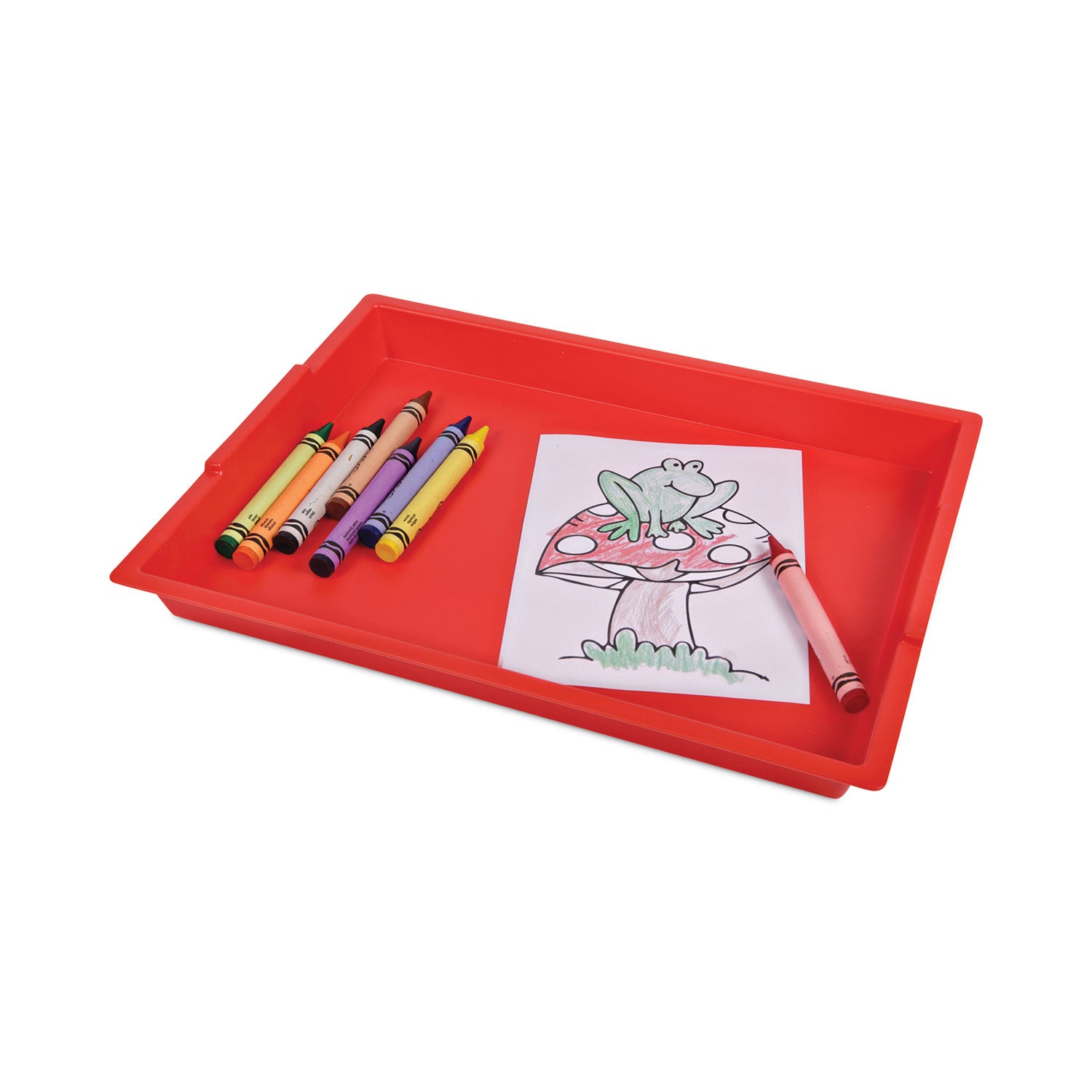 little-artist-antimicrobial-finger-paint-tray-16-x-18-x-12-red_def39507red - 3