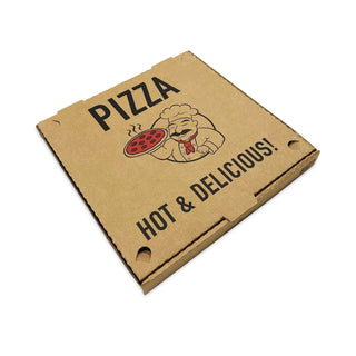 Pizza Boxes, 14 x 14 x 2, Kraft, Paper, 50/Pack