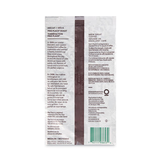 Coffee, Pike Place Decaf, 2 1/2 oz Packet, 18/Box