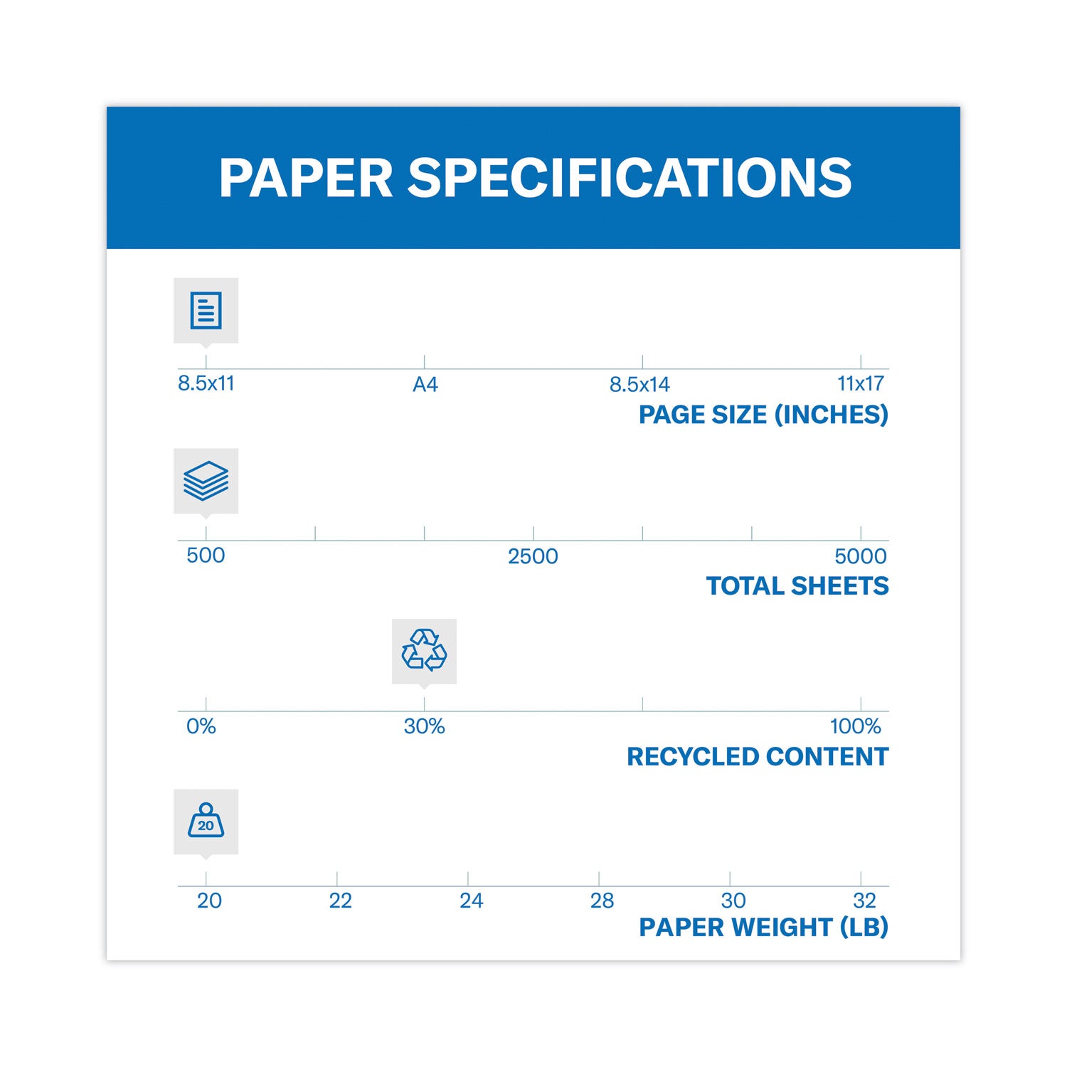 Colors Print Paper, 20 lb Bond Weight, 8.5 x 11, Cream, 500/Ream