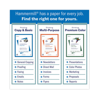 Copy Plus Print Paper, 92 Bright, 3-Hole, 20 lb Bond Weight, 8.5 x 11, White, 500 Sheets/Ream, 10 Reams/Carton