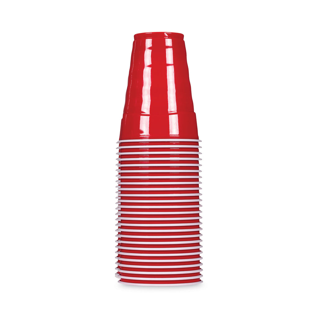 easy-grip-disposable-plastic-party-cups-18-oz-red-50-pack-8-packs-carton_rfpc21895 - 4