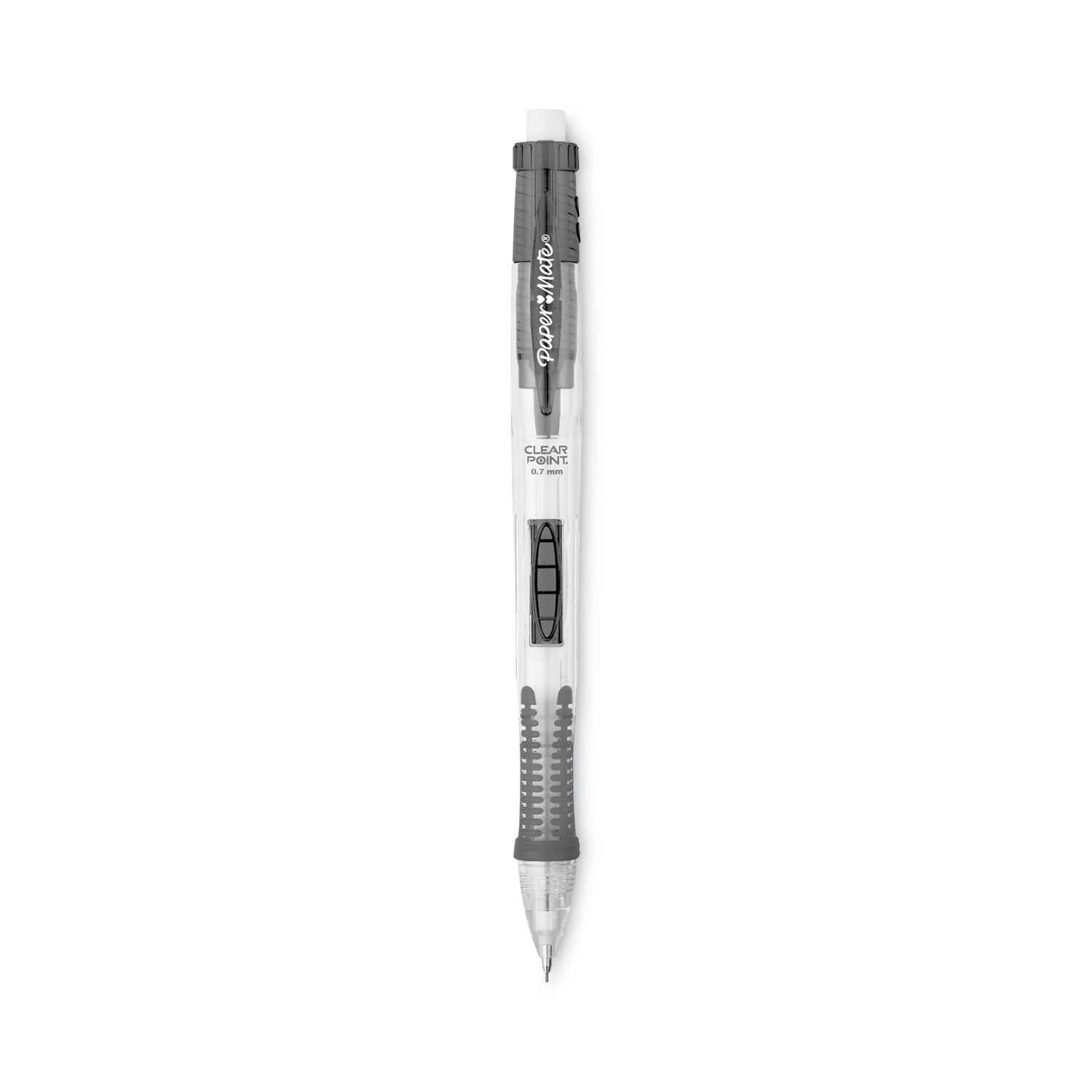 Clear Point Mechanical Pencil, 0.7 mm, HB (#2), Black Lead, Assorted Barrel Colors, 10/Pack