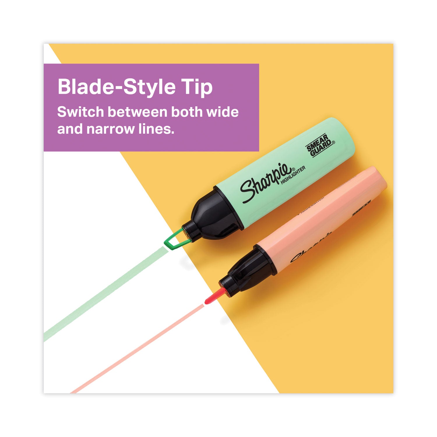 clearview-tank-style-highlighter-assorted-ink-colors-chisel-tip-assorted-barrel-colors-12-pack_san2149298 - 4