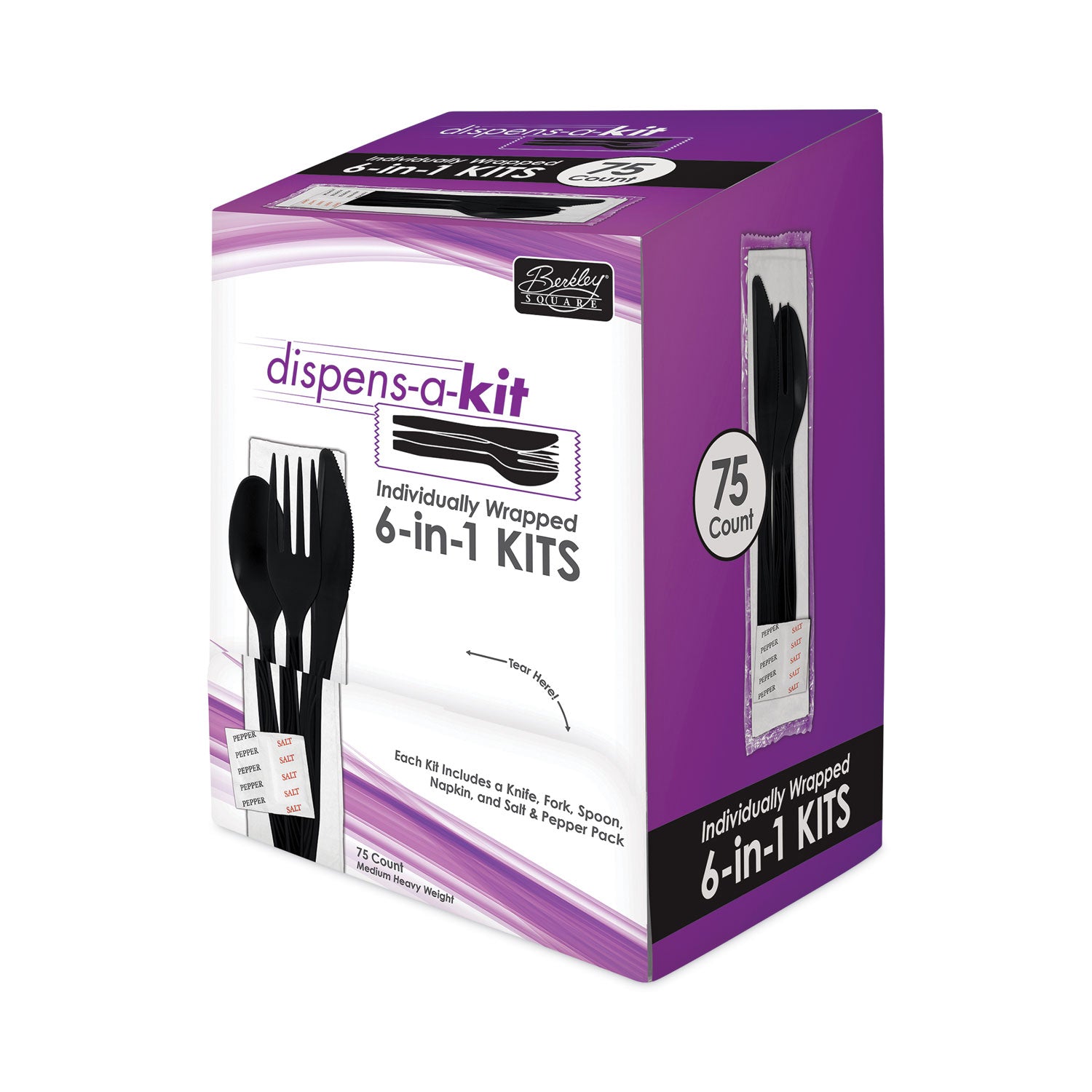 dispens-a-kit-individually-wrapped-mediumweight-knife-fork-spoon-black-75-box_bsqbep02069 - 1