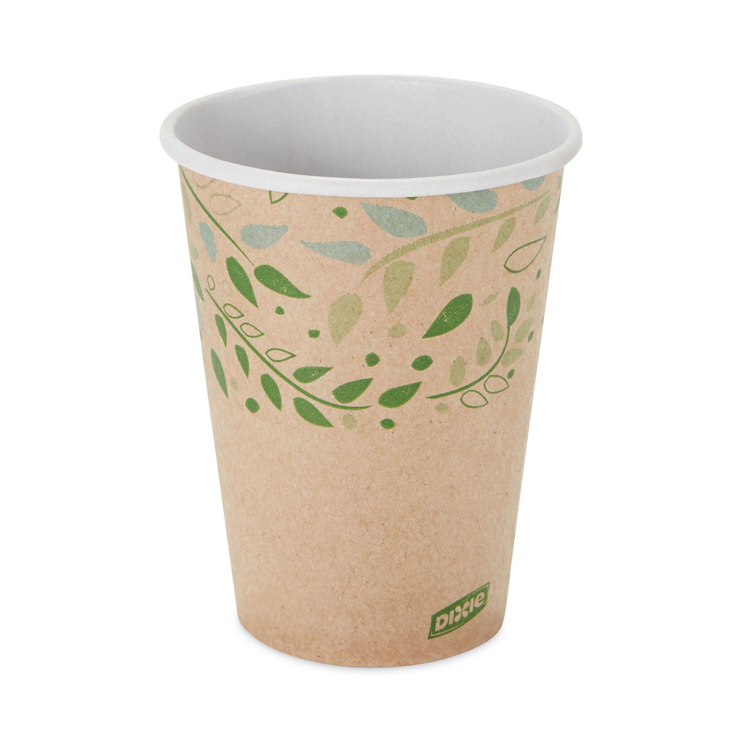 ecosmart-recycled-fiber-hot-cold-cups-12-oz-kraft-green-50-sleeve-20-sleeves-carton_dxe2342r - 1