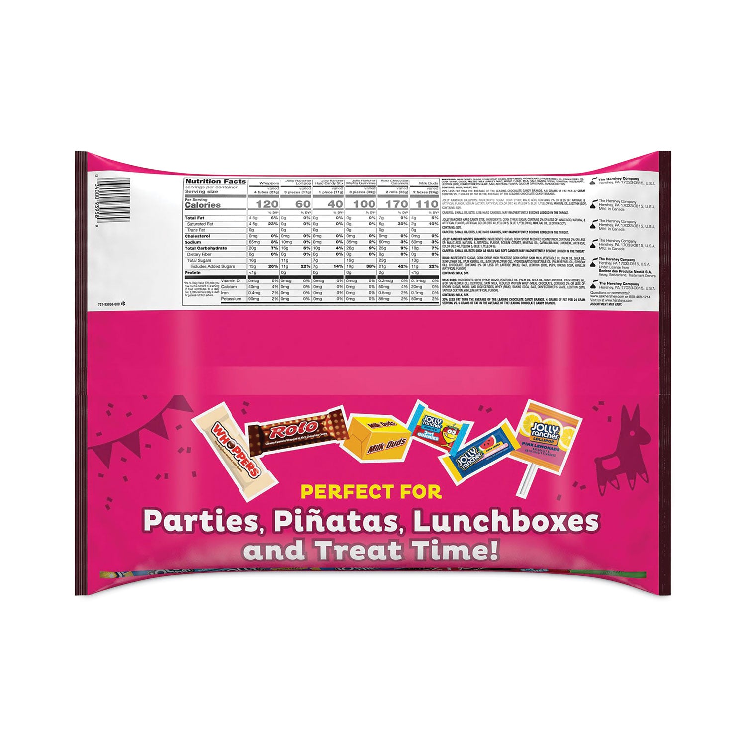 Mega Mix Chocolate and Sweets Assortment, 135 Individually Wrapped Chocolates/Candies
