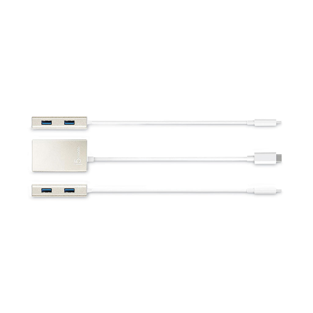 USB-C Hub, 4 Ports, Silver