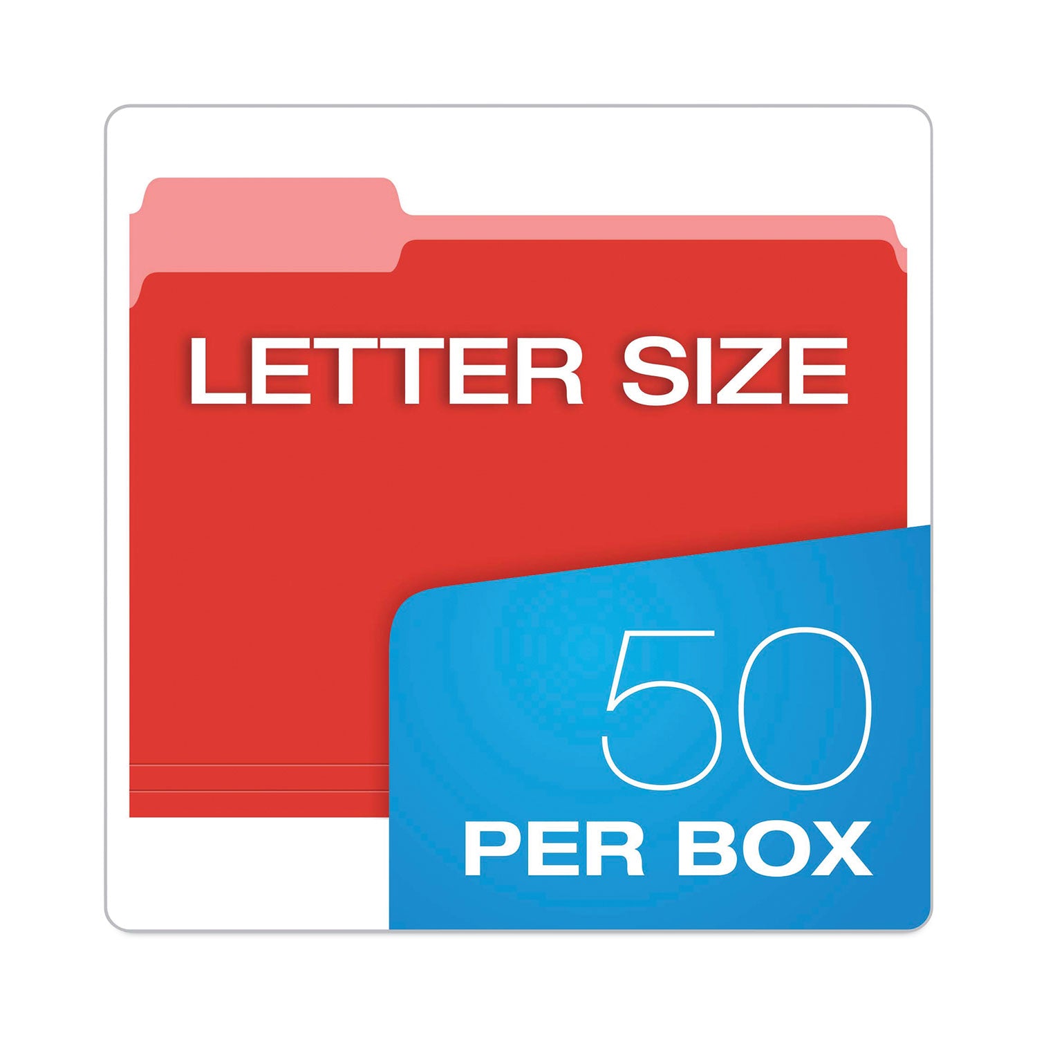 Teacher's Hanging File Folder Combo Kit, Letter Size, Assorted Colors, (25) 1/5-Cut Hanging Folders,(50) 1/3-Cut File Folders
