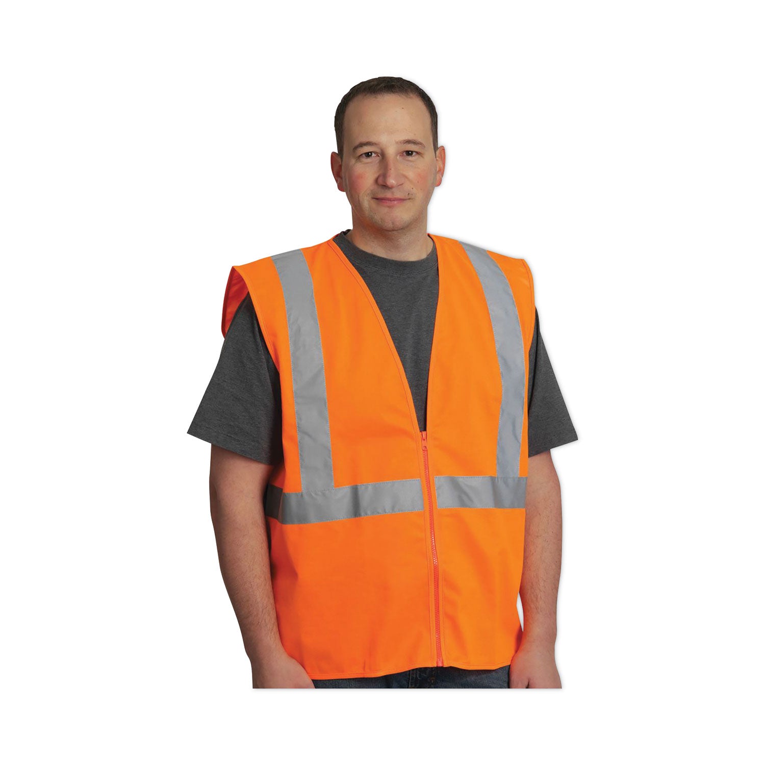 zipper-safety-vest-x-large-hi-viz-orange_pid302mvgzorxl - 3