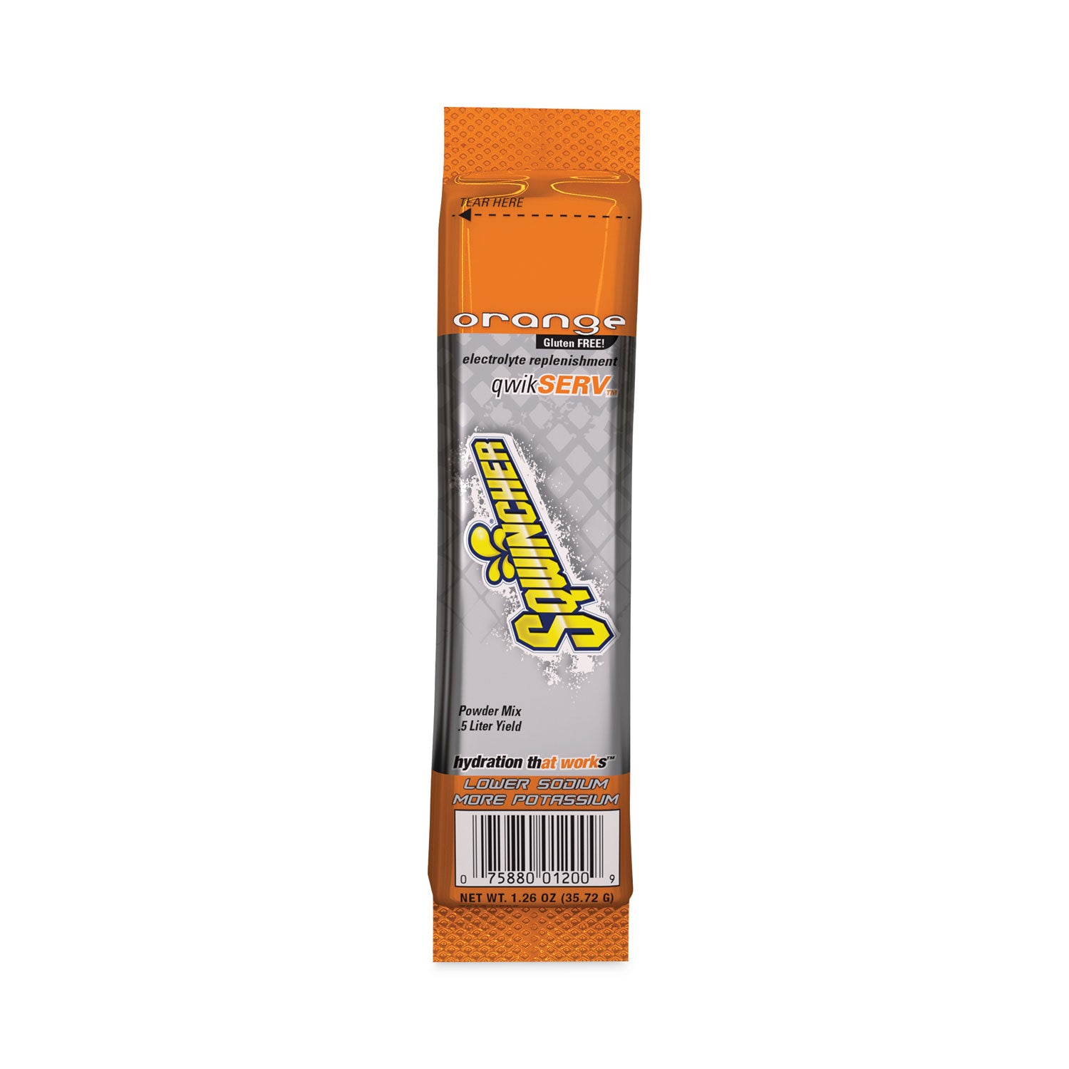 thirst-quencher-qwikserv-electrolyte-replacement-drink-mix-orange-126-oz-packet-8-pack_sqw060900or - 1